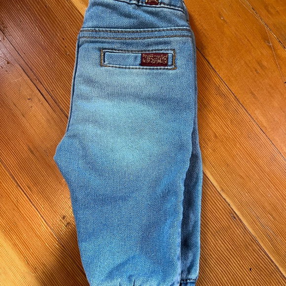7 for all Mankind Baby Sz 3/6 months Denim Jogger - Picture 9 of 10